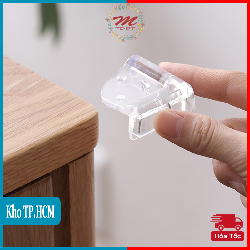 SET 4 Bịt Góc Bàn Vuông Bằng Silicon An Toàn Cho Trẻ Em và Người Lớn - MTDDT