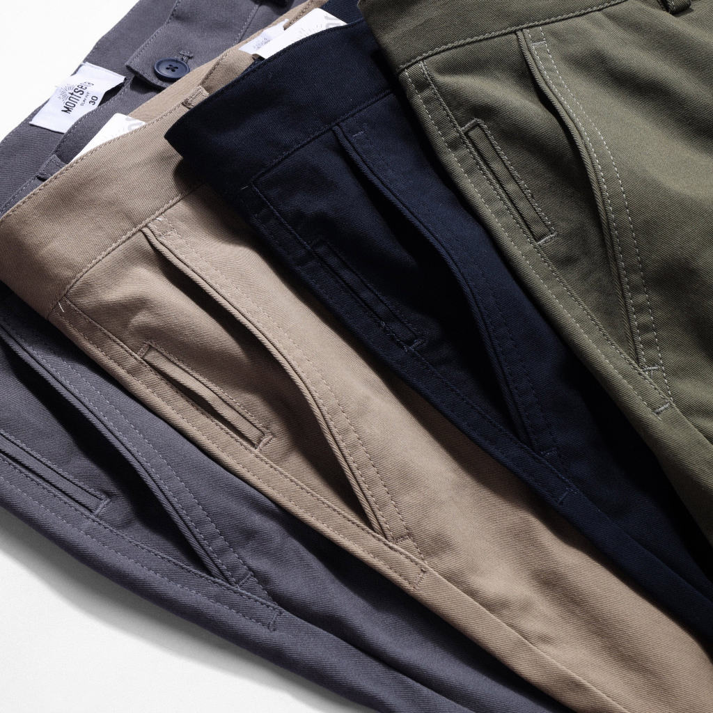 Quần dài kaki nam MONTSERA, chất kaki dày dặn, co giãn thoải mái, form slimfit