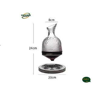 Decanter xoay chân dáy inox