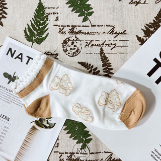 Vớ Cotton vintage lửng ren