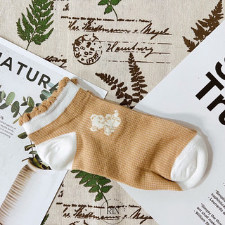 Vớ Cotton vintage lửng ren