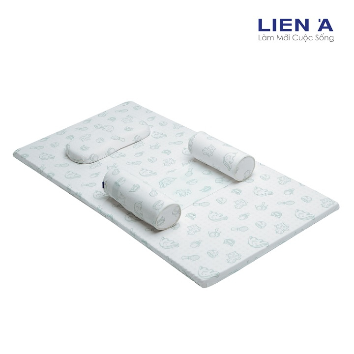 Nệm Cao Su Em Bé Liên Á Bambino - Cao 2cm - Đệm cũi em bé cao su thiên nhiên 100%