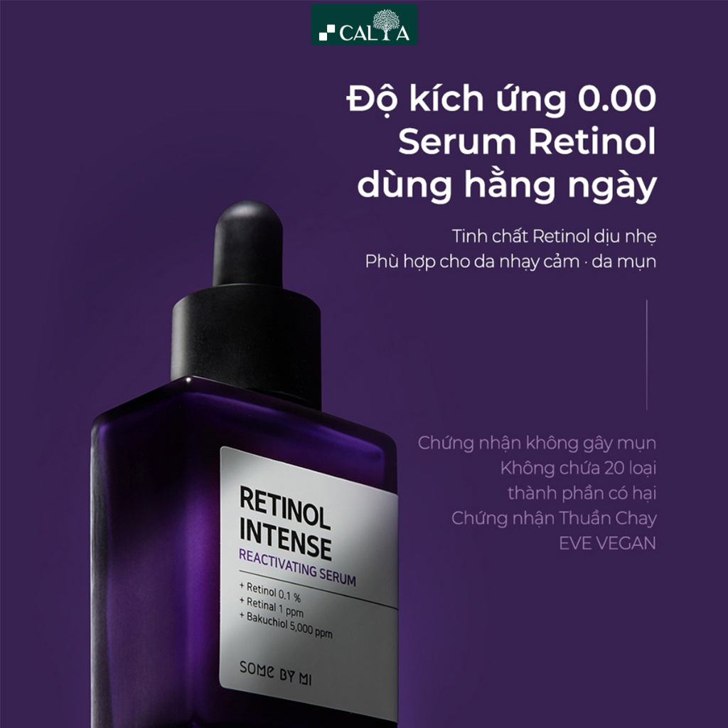 Tinh Chất Some By Mi Tím Chống Lão Hóa, Cải Thiện Nếp Nhăn, Sáng Da - Some By Mi Retinol Intense Reactivating Serum 30ml