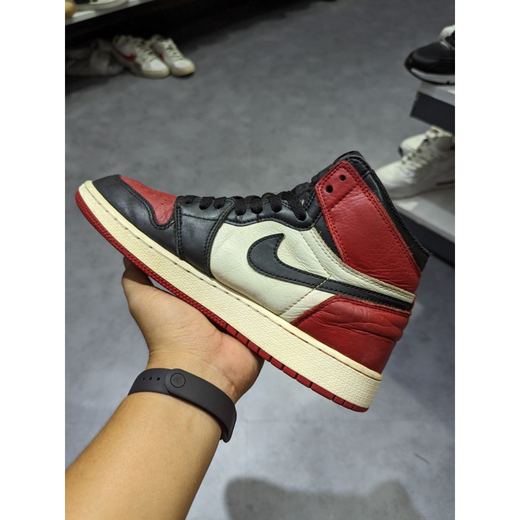 Giày 2hand Jordan 1 Retro High Bred Toe 575441 610