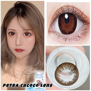 Sỉ HCM có sẵn kính áp tròng màu  lens choco nâu tự nhiên có độ cận 0.5-7 độ