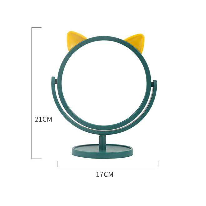 Gương Trang Điểm Để Bàn TAI MÈO Tiện Dụng Cute Mẫu Mới 2023