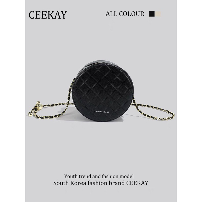 TÚI XÁCH CEEKEY DÁNG TRÒN CHÍNH HÃNG FULL BOX T035