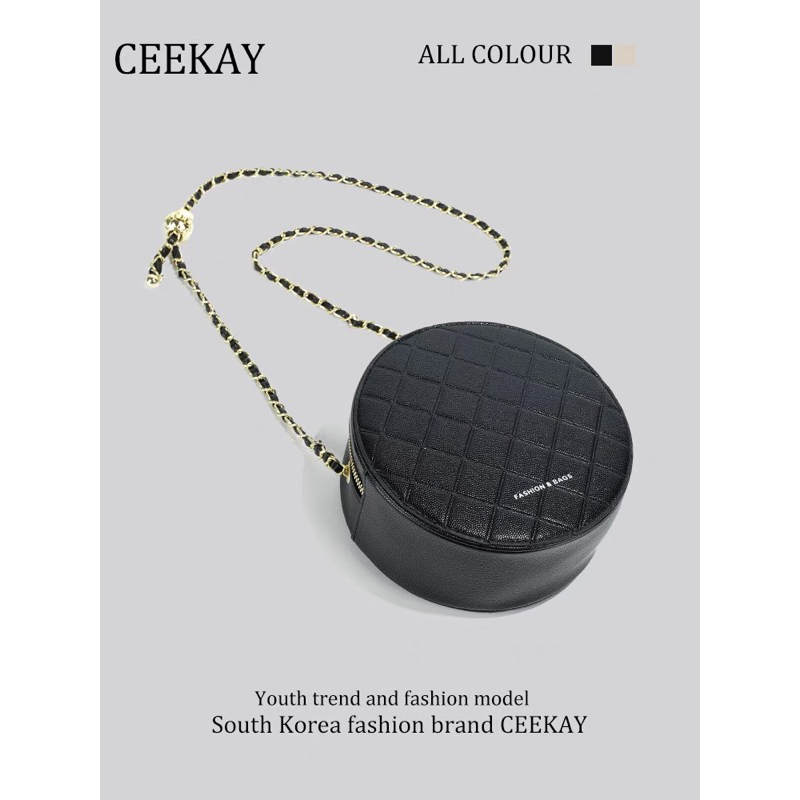 TÚI XÁCH CEEKEY DÁNG TRÒN CHÍNH HÃNG FULL BOX T035