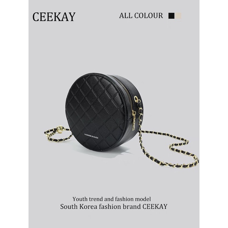 TÚI XÁCH CEEKEY DÁNG TRÒN CHÍNH HÃNG FULL BOX T035