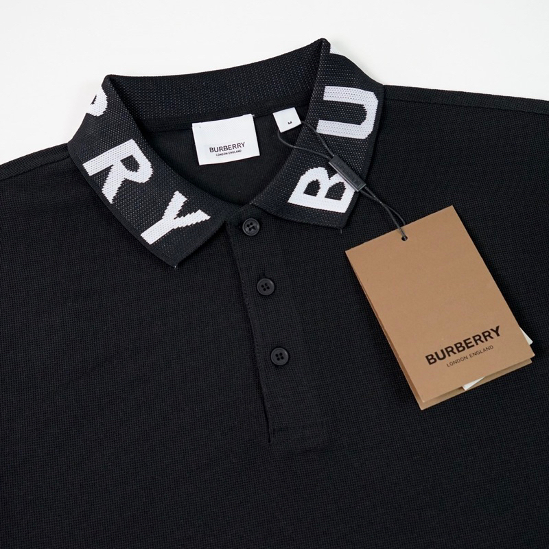 Áo Polo BBR Intarsia Chữ Viền Cổ 💙 FREESHIP 💙Hàng Siêu Cấp - Đồ Đôi Nam Nữ Unisex