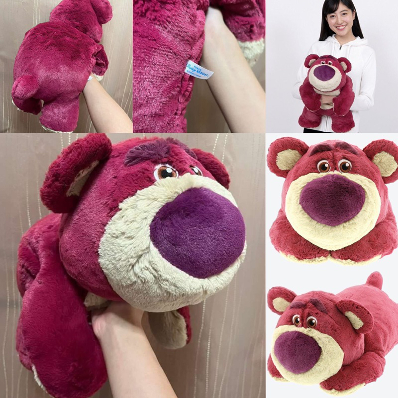 SẴN Gấu Bông Dâu Lotso Toy Story 2hand chính hãng thơm mềm mịn Tokyo Disney Resort Câu chuyện đồ chơi hồng đậm losto