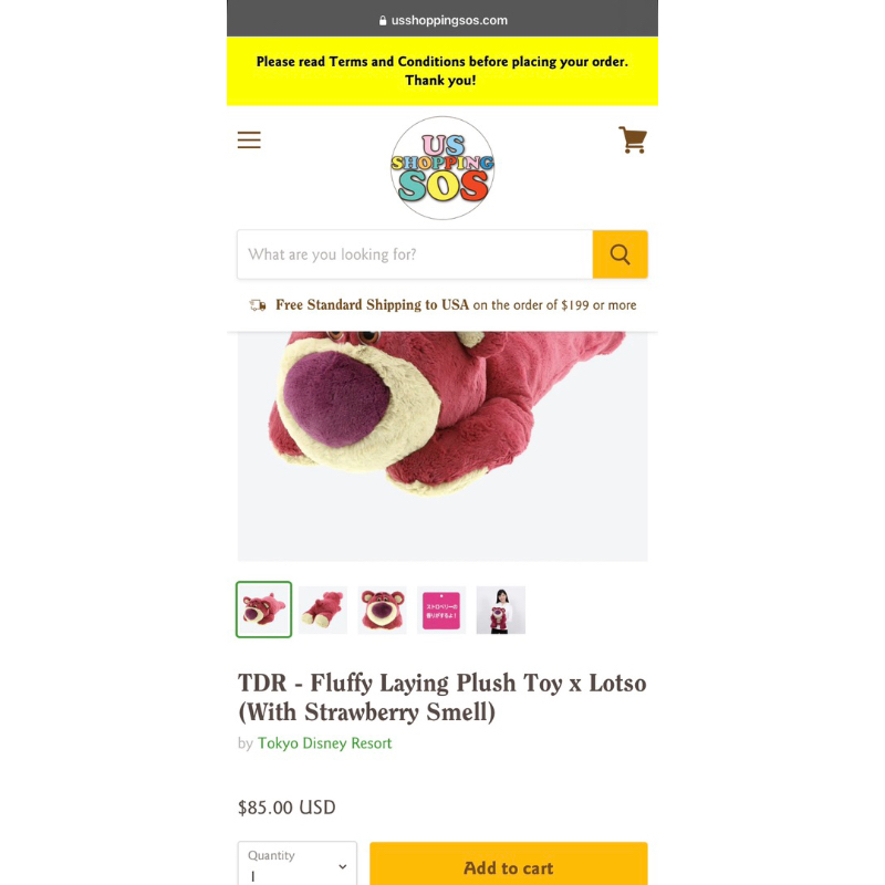 SẴN Gấu Bông Dâu Lotso Toy Story 2hand chính hãng thơm mềm mịn Tokyo Disney Resort Câu chuyện đồ chơi hồng đậm losto