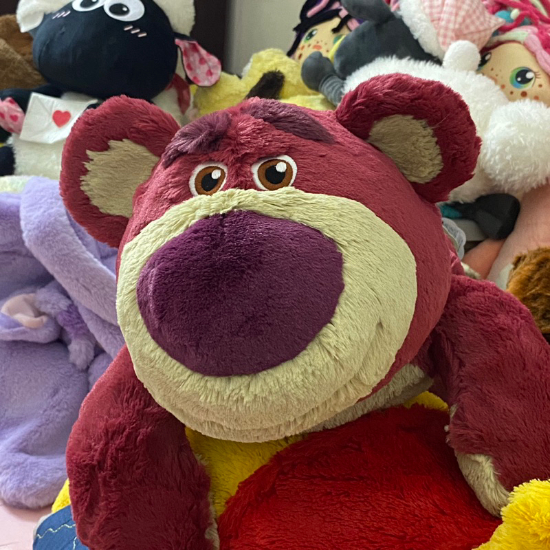 SẴN Gấu Bông Dâu Lotso Toy Story 2hand chính hãng thơm mềm mịn Tokyo Disney Resort Câu chuyện đồ chơi hồng đậm losto