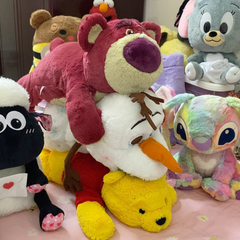 SẴN Gấu Bông Dâu Lotso Toy Story 2hand chính hãng thơm mềm mịn Tokyo Disney Resort Câu chuyện đồ chơi hồng đậm losto