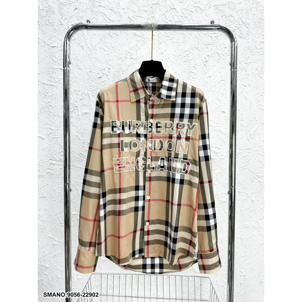 Áo Sơ Mi Nam BBR Kẻ Vàng In Chữ Trẻ Trung Hot Trend Hè 2023