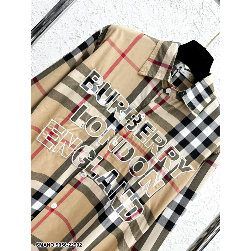 Áo Sơ Mi Nam BBR Kẻ Vàng In Chữ Trẻ Trung Hot Trend Hè 2023