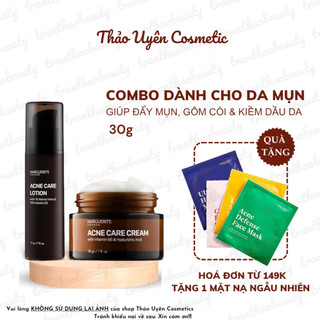 Combo Acne Care Narguerite Giảm Thâm Mụn Và Kiềm Dầu Cho Da