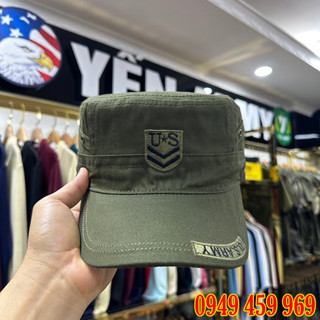Mũ Nón Lính Mỹ Xanh Rêu Đầu Vuông U.S.ARMY