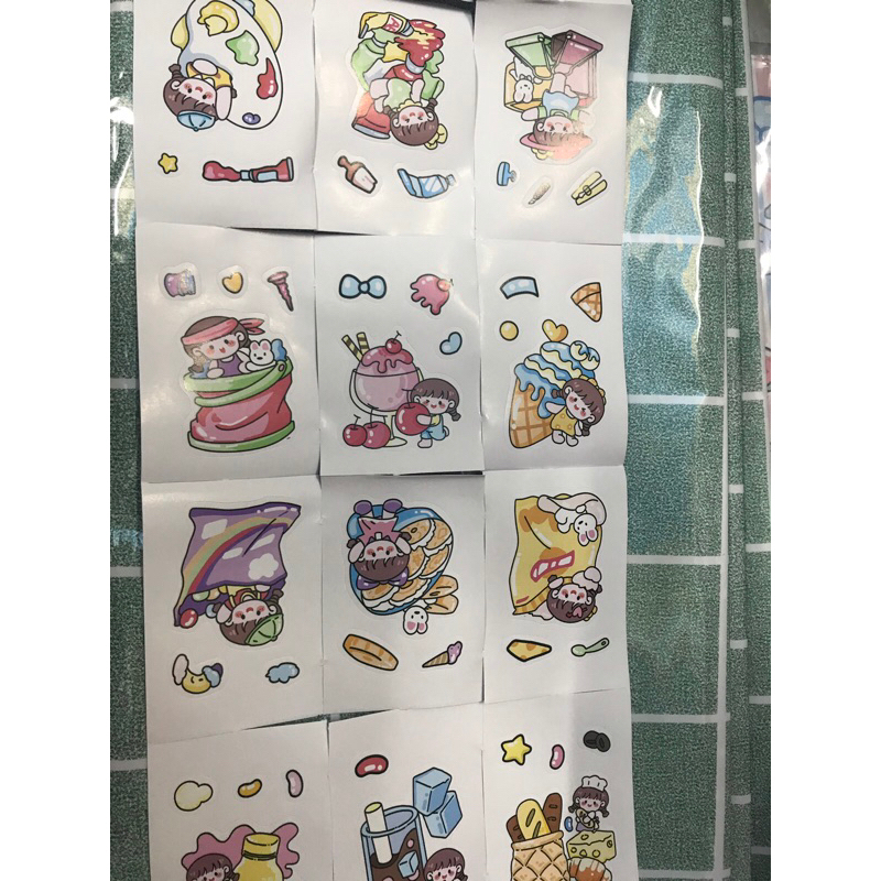 Hộp stiker chibi 24 tấm