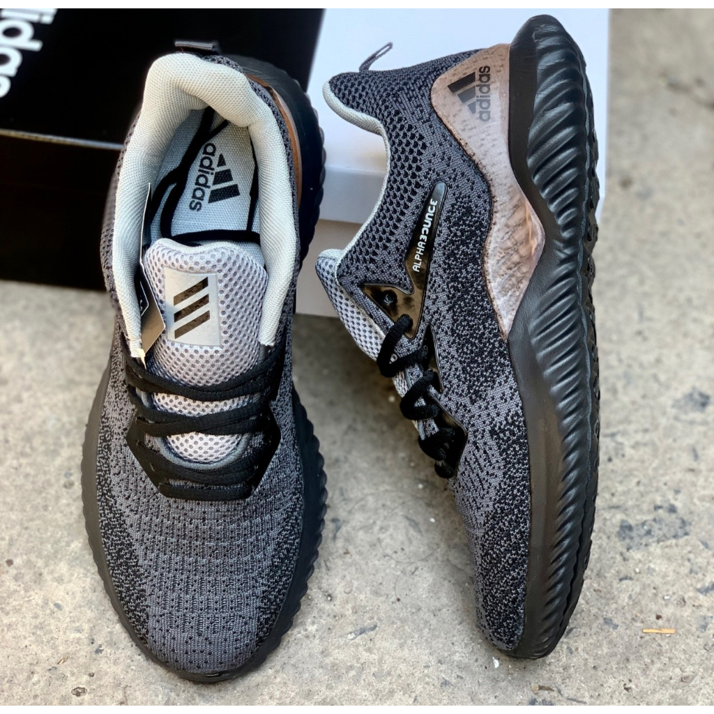 Giày Sneaker Alphabounce, Giày_adidas 2 màu Đen vàng/ Đen trắng/ Full đen Full Box