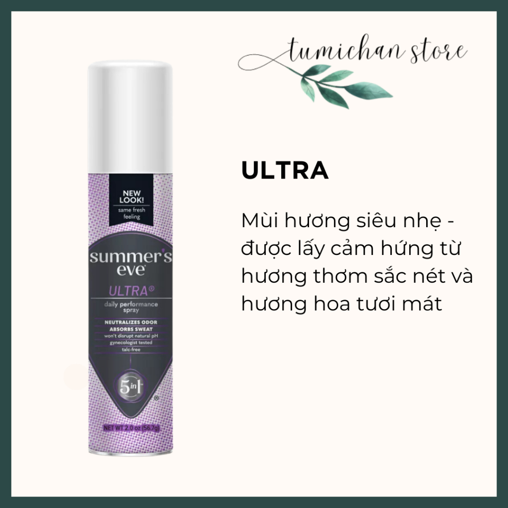 Xịt phụ khoa Summer's Eve 56.7g - nhập trực tiếp từ Mỹ USA