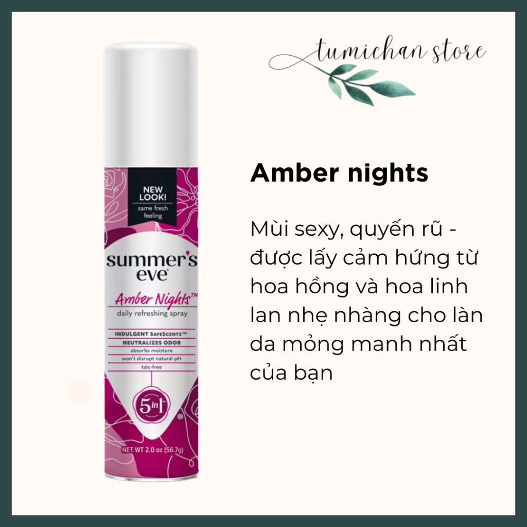 Xịt phụ khoa Summer's Eve 56.7g - nhập trực tiếp từ Mỹ USA