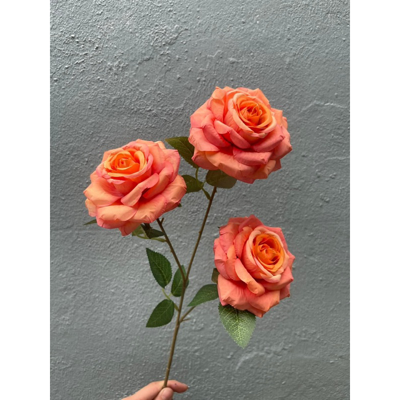 Hoa giả - cành hoa hồng khô trang trí nhiều màu - Shop hoa Thuỳ Chi