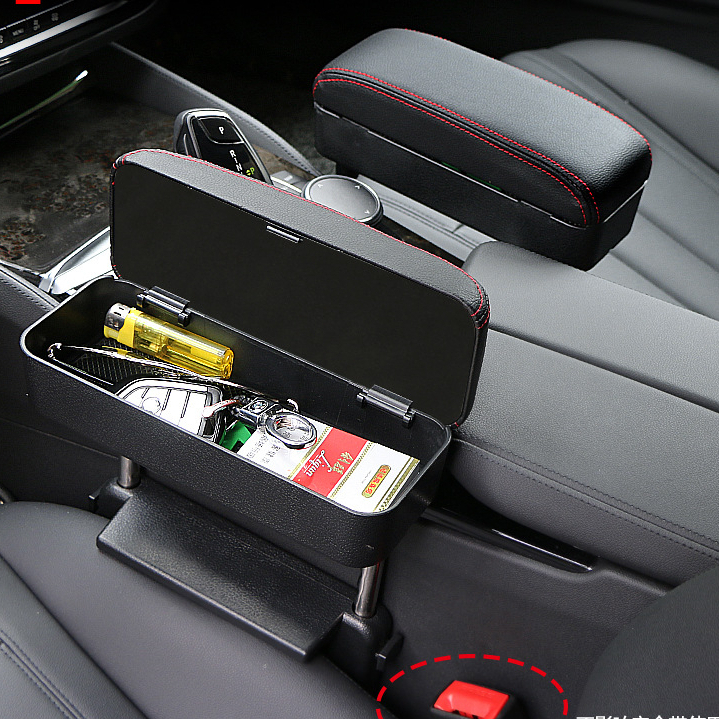 Hộp tì tay ô tô nhét kẽ xe, bệ để tay xe hơi kết hợp sạc không dây phù hợp mọi loại xe