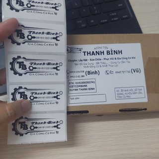 Nhãn dán có sẵn keo in theo yêu cầu, nhãn dán logo theo yêu cầu