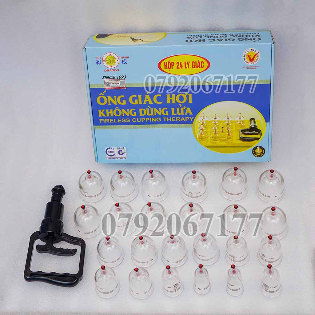 Bộ ống giác hơi không dùng lửa 24 ly Duy Thành