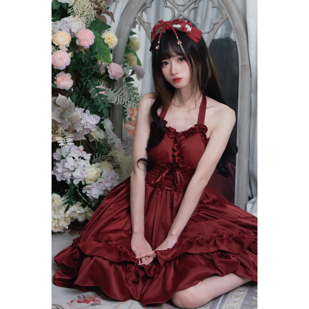 Váy/ Đầm Lolita Thắt Eo Siêu Xinh - Kèm ảnh thật, váy đầm công chúa,dự tiệc, tiểu thư, nàng thơ, sang chảnh