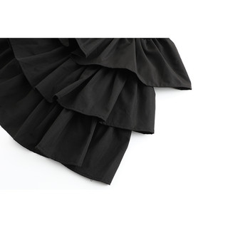 đầm 2 dây đen phong cách cá tính gothic