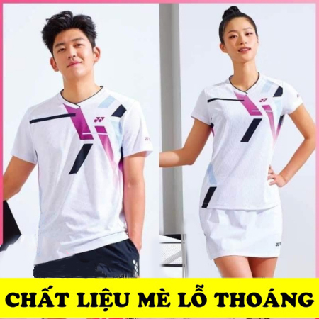 Áo thể thao nam nữ Yonex dành cho cầu lông, bóng chuyền, tennis vải co dãn 4 chiều, thoáng mát, thấm hút YN009