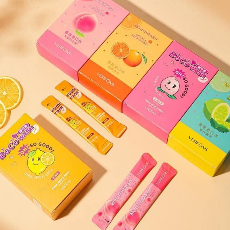 [HÀNG MỚI] Nước Súc Miệng Verfons Vị Trái Cây Loại Bỏ Mùi Hôi Rau Mùi Bảo Vệ Răng Miệng Ngừa Sâu Răn