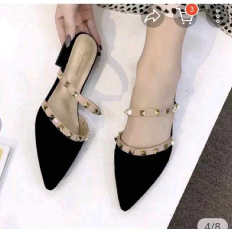 Sục gót nữ 4p dây đinh ôm chân sang trọng big size 35_45