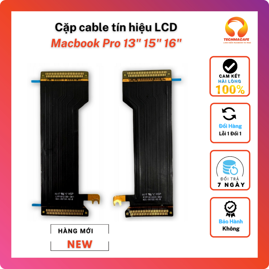 Bộ Cáp tín hiệu cho laptop Macbook Pro từ năm 2016 bản 13" 15" 16" dùng chung