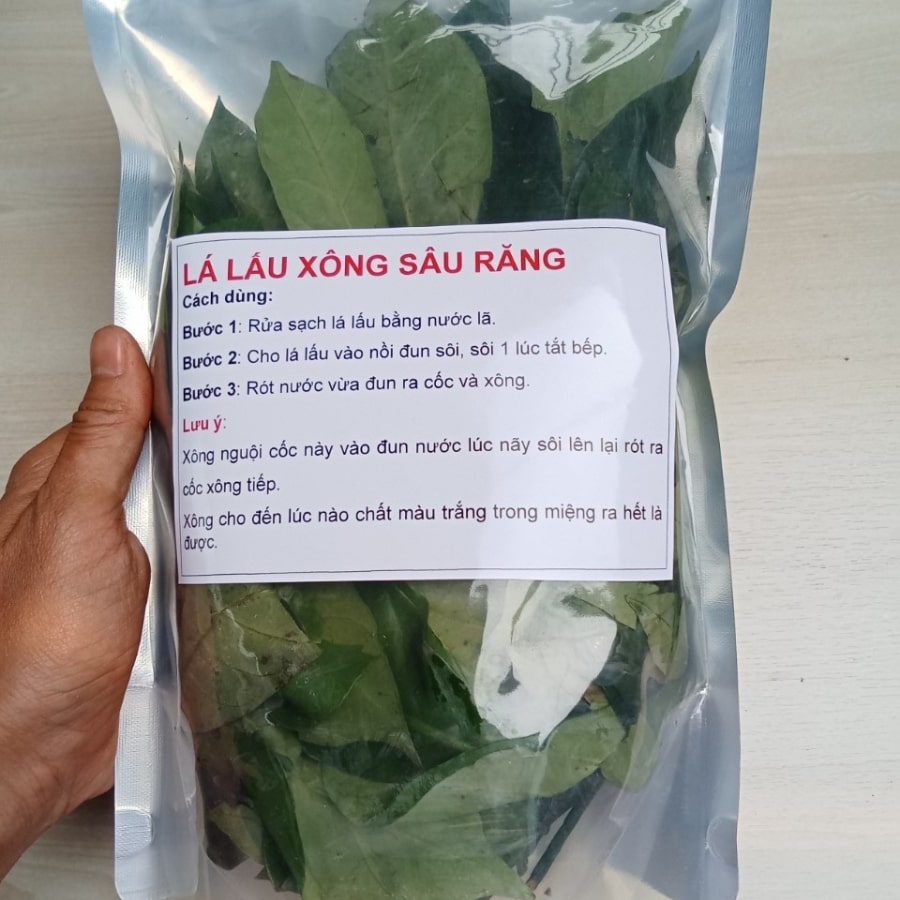 Lá Lấu Xông Sâu Răng