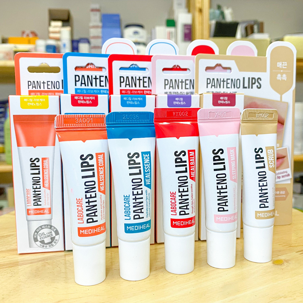 Son dưỡng hồng môi - Mặt nạ ngủ môi - Tẩy tế bào chết MEDIHEAL Labocare PAN+ENO Lips