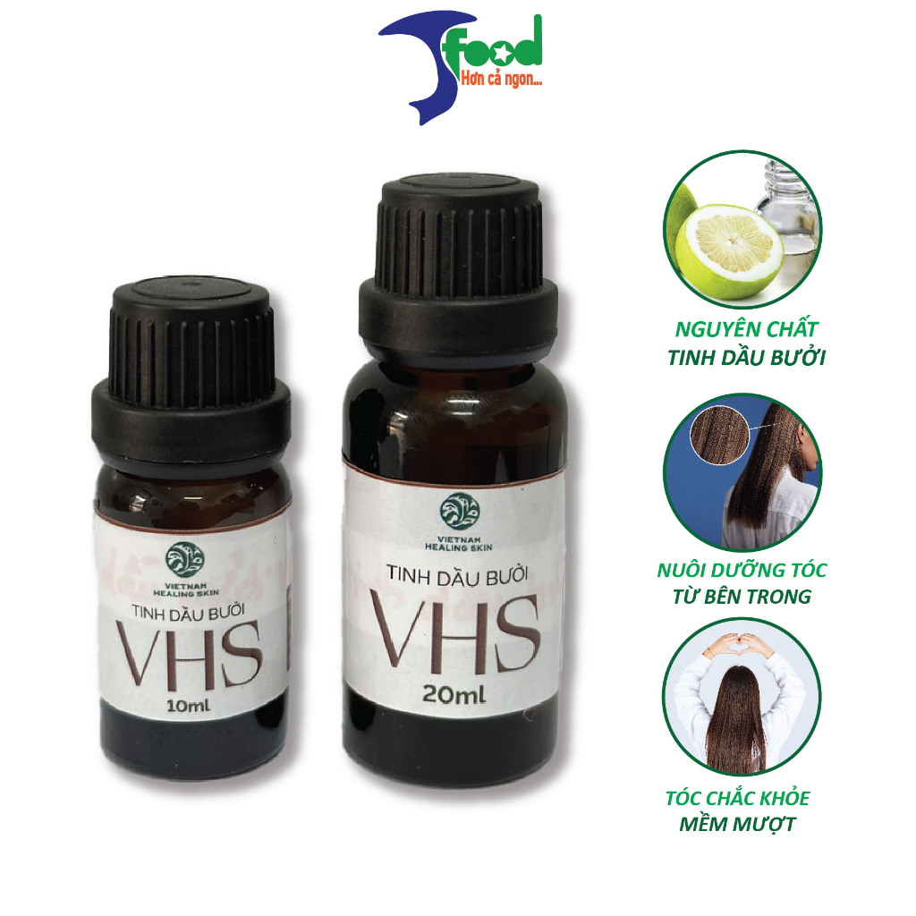 Nước dưỡng tóc và da đầu Vườn Lành tinh dầu bưởi nguyên chất VHS giúp giảm rụng tóc, 20ml