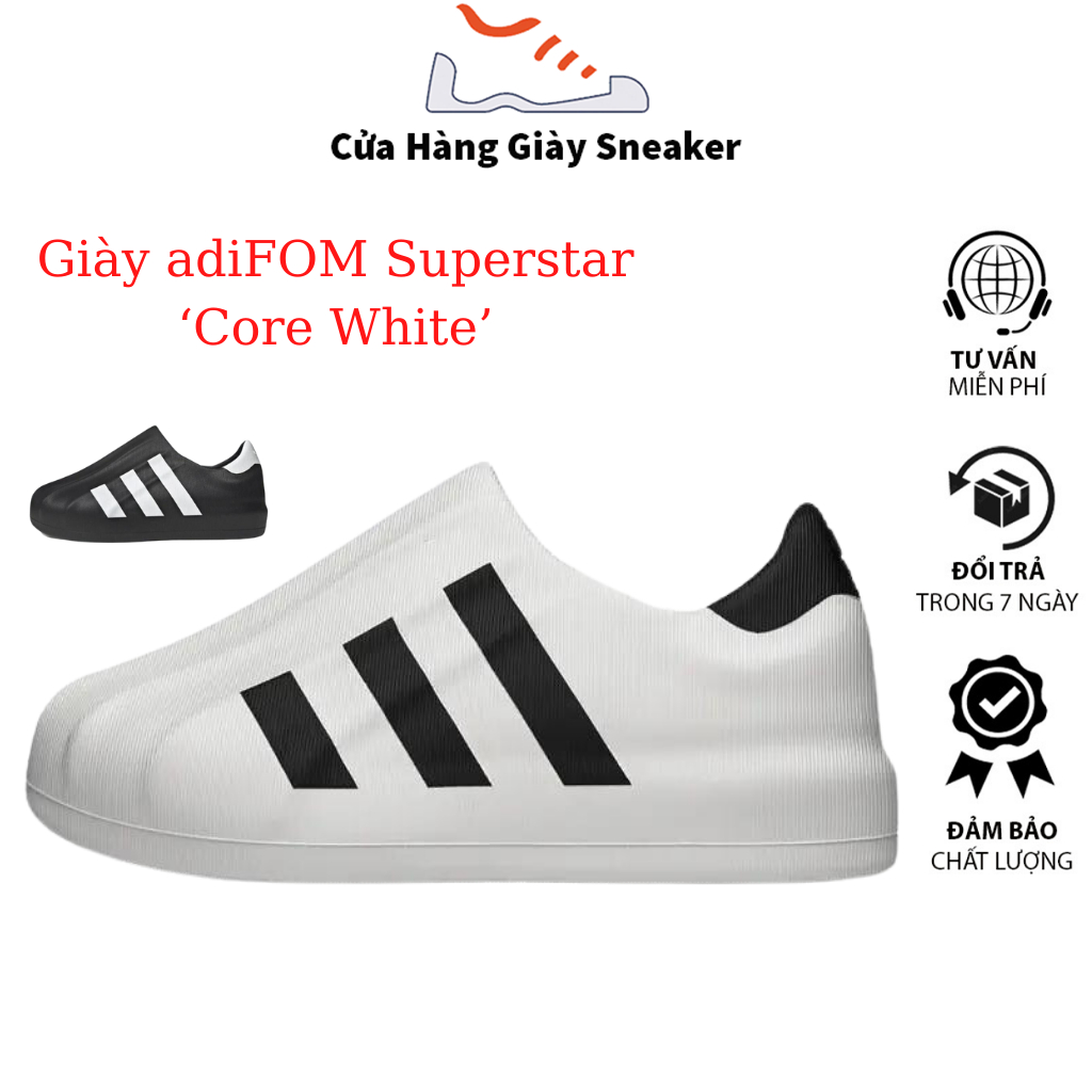 Giày Adi.das Adifom Superstar White Black - Adifom Trắng Đen Full box bản cao cấp nhất