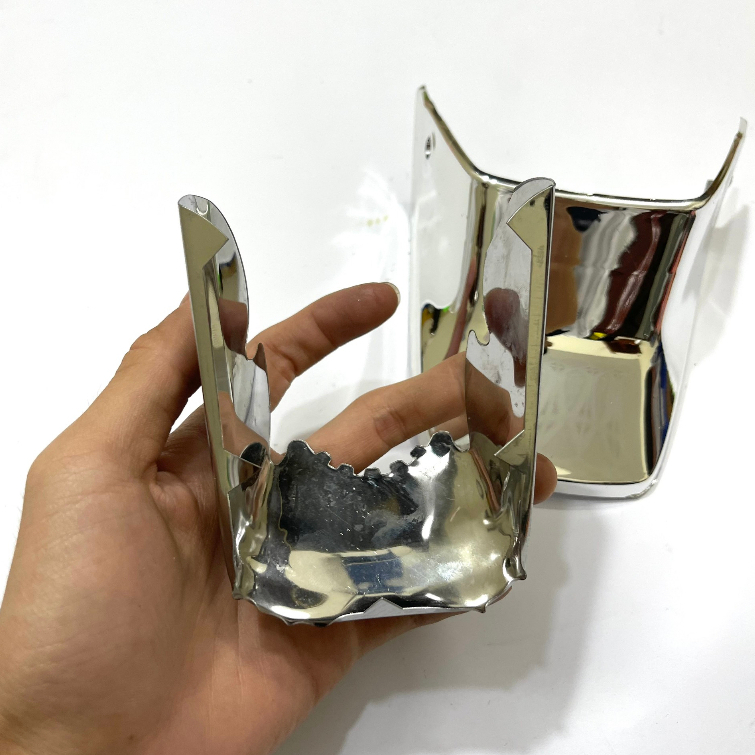 Bảo vệ dè trước và đuôi sau mạ Crom bạc xe Dream