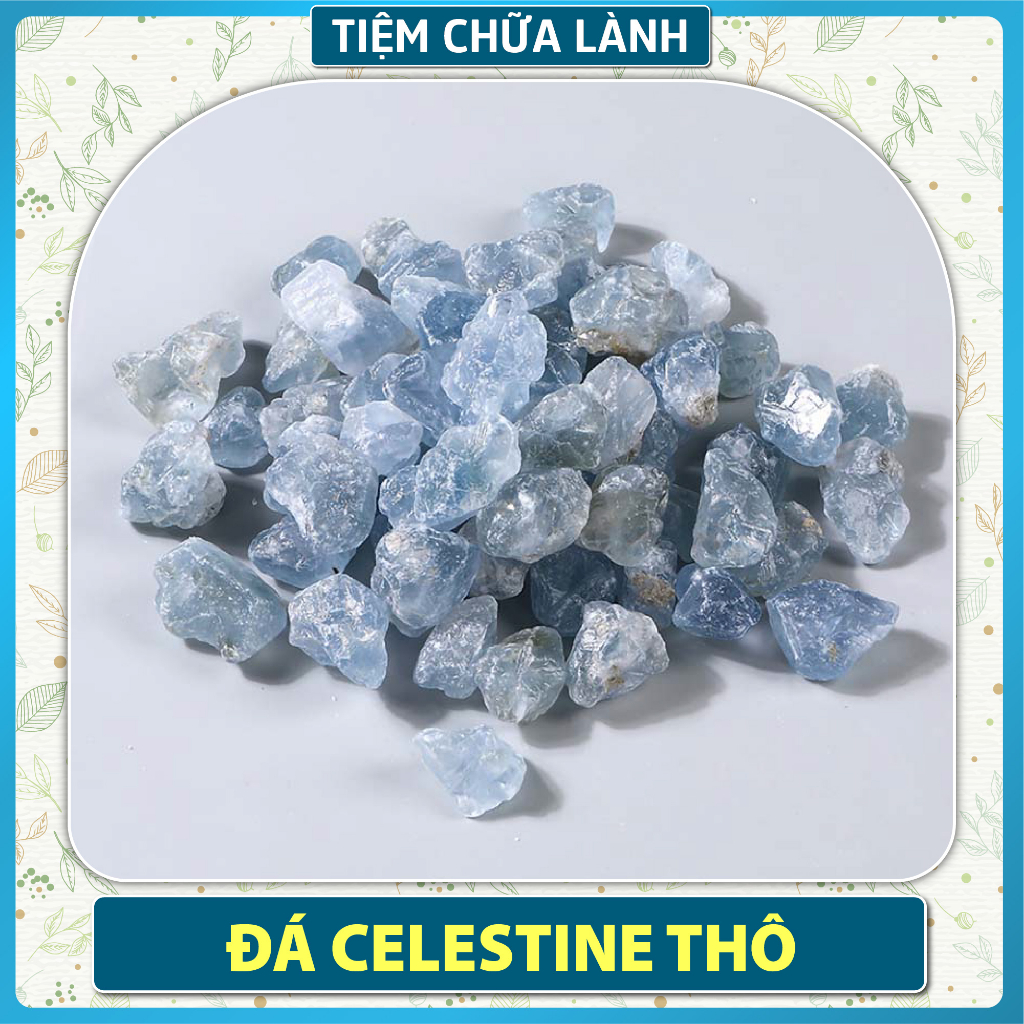 Đá Thanh Tẩy Celestine Dạng Thô, Dùng Thanh Tẩy Tarot, Hỗ Trợ Reiki, Thiền Định