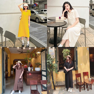 váy cổ đức dáng dài (V02)