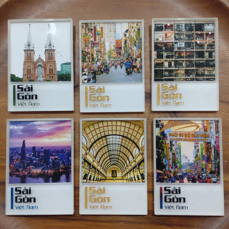 Nam châm tủ lạnh bằng nhựa hình Sài Gòn-Việt Nam