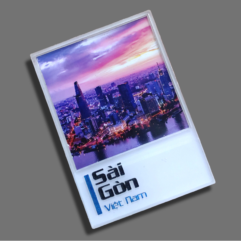 Nam châm tủ lạnh bằng nhựa hình Sài Gòn-Việt Nam