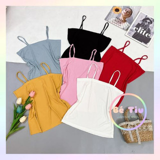 Áo 2 Dây Thun Nhiều Màu Sắc Cho Các Nàng Chọn Lựa Mix Với Chân Váy Quần Với Các Áo Khoác Bên Ngoài Siêu Xinh | BClothing