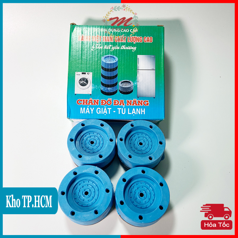 Set 4 Chân Đế Máy Giặt Chống Rung, Chống Ồn, Chất Liệu Cao Su - MTDDT