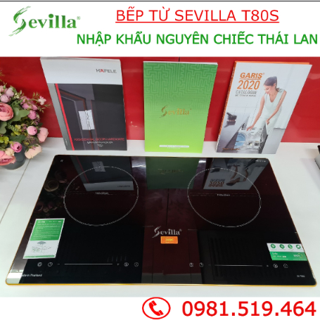 Bếp từ đôi Sevilla T80S - Bếp từ nhập khẩu Thái lan - Thiết kế sang trọng bảo hành chính hãng 2 năm