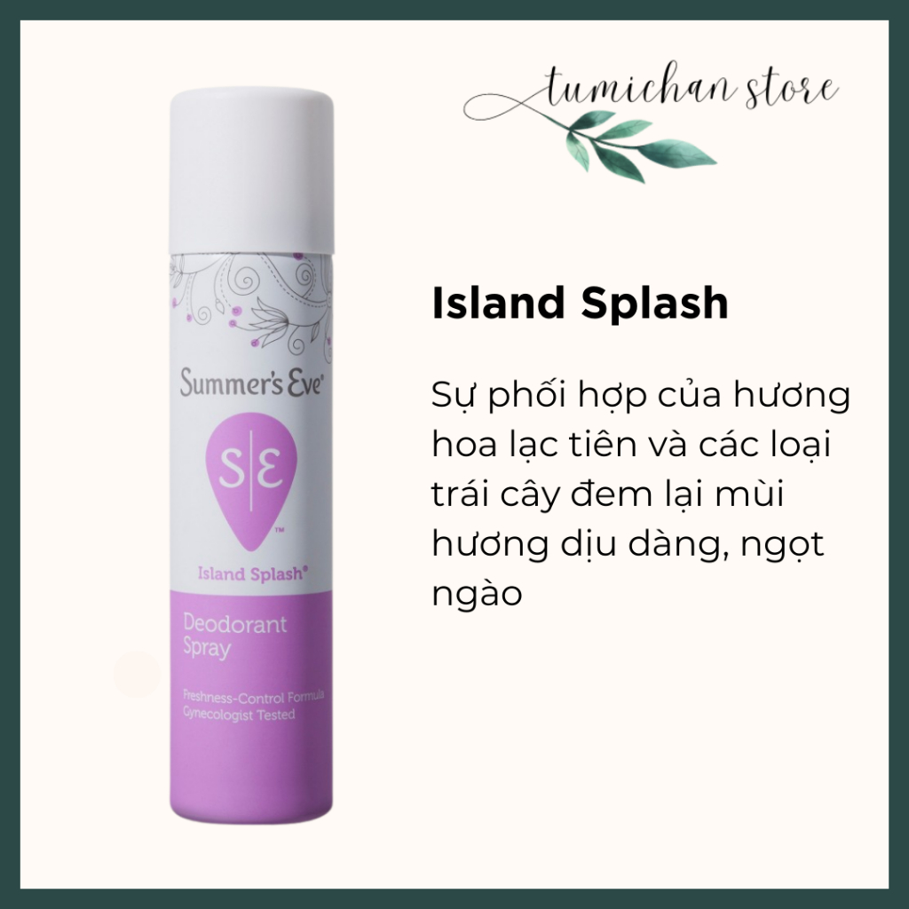 Xịt phụ khoa Summer's Eve 56.7g - nhập trực tiếp từ Mỹ USA