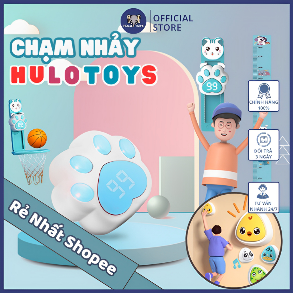 Đồ Chơi Vận Động, Bộ Chạm Nhảy Hulo Toys Tăng Chiều Cao - Đồ Chơi Hỗ Trợ Tăng Chiều Cao Tự Nhiên Cho Bé